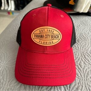 NWT Red & Black DK Caps Panama City Beach Hat